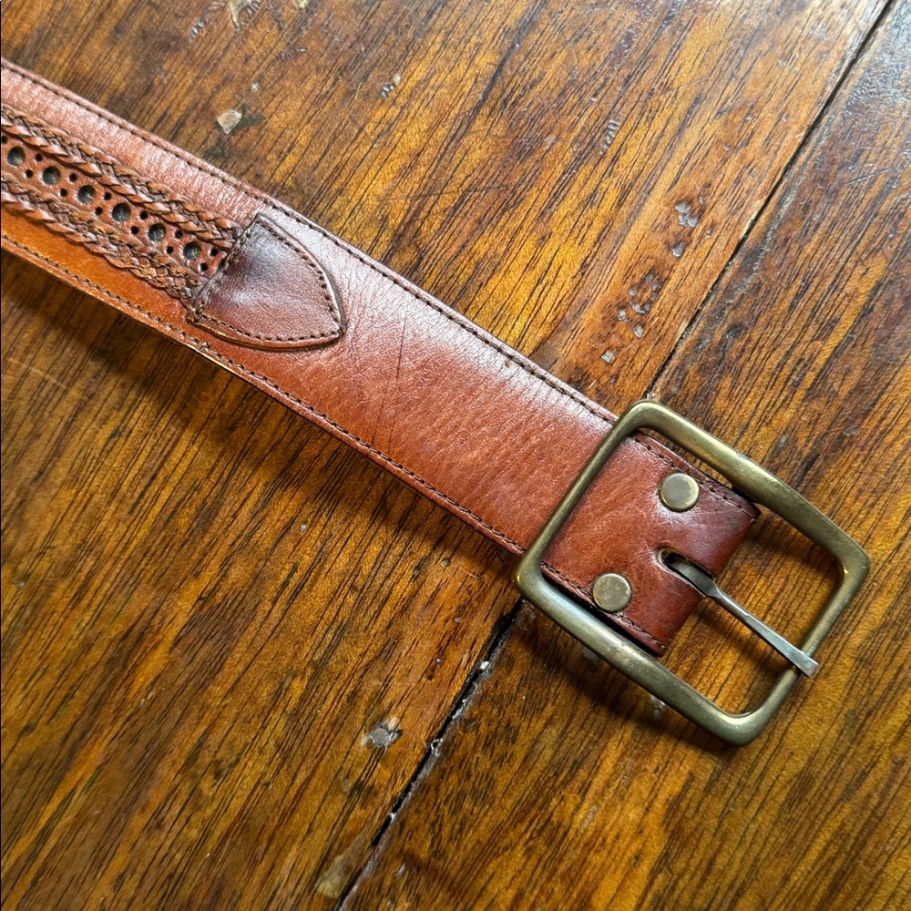 Vintage Leather Brown Belt